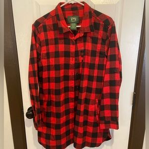 NWT Flannel Dress/Long Shirt